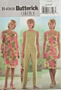 BUTTERICK DESIGNER CHETTA B - MISSES' Vestido/Pantalones/Top/Chaqueta (Talla 12 - 16) B4068 - Imagen 1 de 2