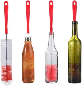 ALINK 16in Extra Long Red Bottle Cleaning Brush Cleaner - Picture 1 of 6