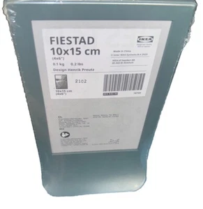  IKEA Photo Frame 4" x 6" Double Sided Two Picture Art Style Green FIESTAD NEW - Picture 1 of 3