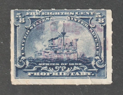 Scott # RB23, Used, F, ⅝¢ Battleship, Denver Chemical Mfg. Co., Denver, New York - Image 1 of 2