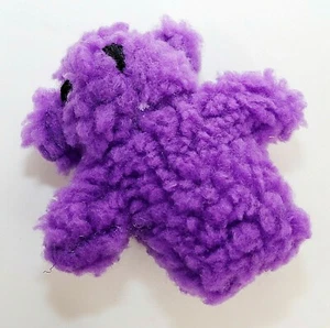 Toy For Small Dog Purple Fleece Bear Dog Toy Squeaky Plush Toy Soft Cuddly - Picture 1 of 3