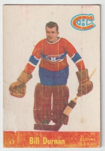 1955-56 Parkhurst # 63 Bill Durnan OTG Old Time Great MONTREAL CANADIENS - Bild 1 von 2