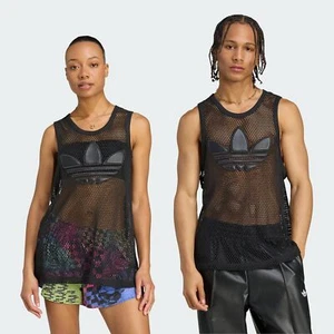 adidas x Jeremy Scott mesh Tank Top Shirt Black JY2020 Japan Size XL Unisex - Picture 1 of 4