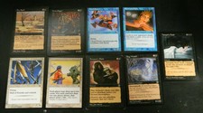 Vintage MTG Portal Lot Of (9) Common & Uncommon & Rare Cards Excellent Condition