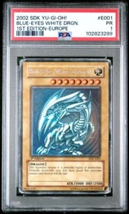 PSA 1 POOR Blue-eyes white Dragon SDK-E001 1st Edition Starter Deck Kaiba Yugioh - Bild 1 von 2