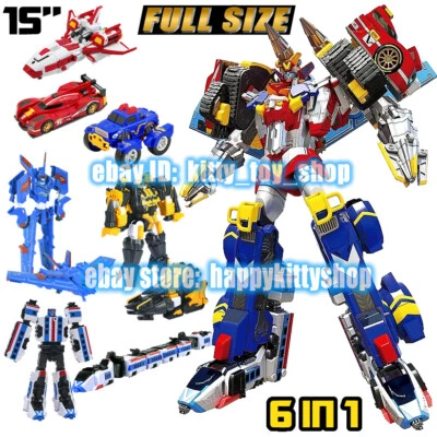 Tobot V Galaxy Detectives 15" Master V Ultimate Figure Vehicle Combiner Robot - Image 1 of 4