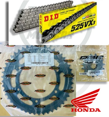 KIT/TRASMISSIONE HONDA TRANSALP/650 2000-2007 KIT COMPLETO CORONA PIGNONE CATENA - Imagen 1 de 3
