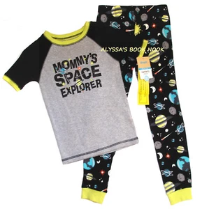 CARTER'S ~MOMMY'S SPACE EXPLORER GLOW-IN-THE DARK PAJAMAS~ SZ 2T - Picture 1 of 1
