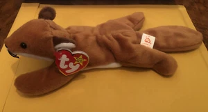 1996 SLY THE FOX TY Beanie Baby Original 4th/5th Gen PVC/PE WHITE BELLY T29 - Picture 1 of 5