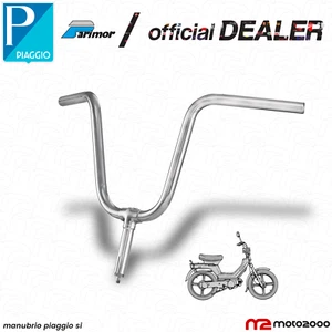 MANUBRIO STERZO ALLUMINIO CROMATO PARIMOR CICLOMOTORE PER PIAGGIO SI 1979 / 1997 - Foto 1 di 4