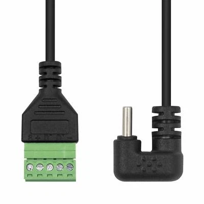 10 USB 3.1 Type-C Male 180°Angle U to 5Pin Screw Connector Shield Terminal Cable - Image 1 of 4
