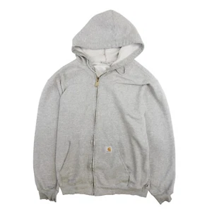 Felpa Carhartt vintage full zip con cappuccio taglia grande grigia - Foto 1 di 11