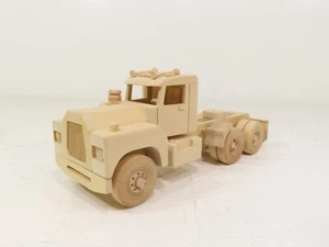 Unfinished Wooden MAC Truck Handcrafted by Mike Freeman 8513 - Picture 1 of 8