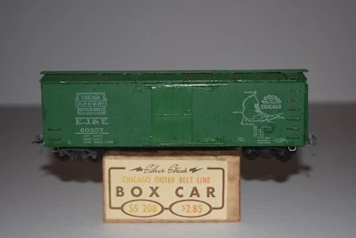 Coche de carga de una sola puerta Roundhouse 208 Elgin, Joilet & Eastern 40' escala HO C5582 Foto 1 de 2