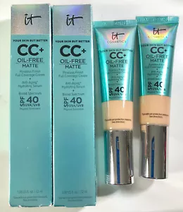 2 NEW IT Cosmetics CC+ Illumination Color Correcting FULL Coverage Cream LIGHT - Picture 1 of 4