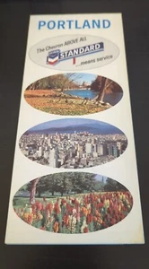 1966 Chevron Standard Öl Straßenkarte Portland Oregon - Bild 1 von 2