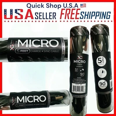 5feet Micro 5A Fast Charging USB Cable IPhone Charger Data USB For Android Phone - Image 1 of 4