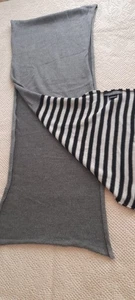 Evelin Brandt Berlin, Designer Strickschal, Merinowolle in grau - Bild 1 von 9