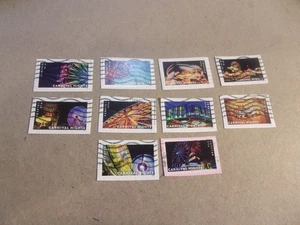 USA Used, 2024 Issue, Carnival Nights, Scott #5855-64 (Set of 10) - Picture 1 of 1