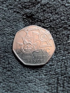 Extremely Rare 2006 Victoria Cross 50p Coin - Commemorative VC Fifty Pence Piece - Picture 1 of 2