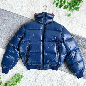 Vintage 80er Jahre alte Moncler Asics Daunenjacke außen Herren Größe M marine Farbe selten - Bild 1 von 9