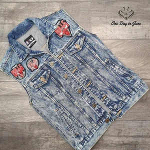 NBA Chicago Bulls Denim Vest Size S - Picture 1 of 5