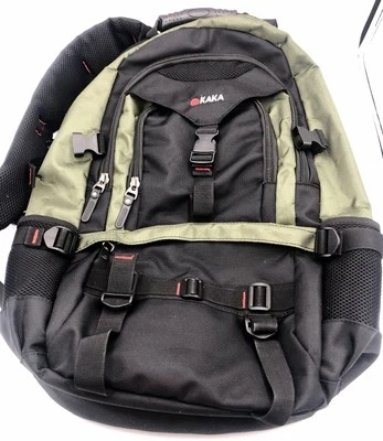 Mochila KAKA 2008 Estilo Negra Senderismo Viaje Laptop Unisex Adultos Verde Negra V Foto 1 de 4