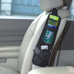 Car Seat Chair Side Multi Pocket Storage Pouch Hanging Mesh Organizer Bag d - Picture 1 of 6