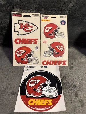 NFL Kansas City Chiefs Team Logo Magnets And Decal Fan Pack - Image 1 of 4