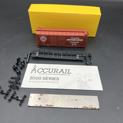 Kit escala Accurail HO # 3015 Seaboard 40’ pies doble puerta acero Boxcar sin construir Foto 1 de 4