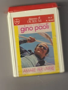 GINO PAOLI  RARISSIMA STEREO 8 ORIGINALE 1972 canta De Andrè Leo Ferrè Bassens - Picture 1 of 2