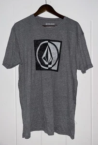 Volcom Short Sleeve Overcast Graphic Gray Stone Logo Short Tee Shirt Men XL - Picture 1 of 5
