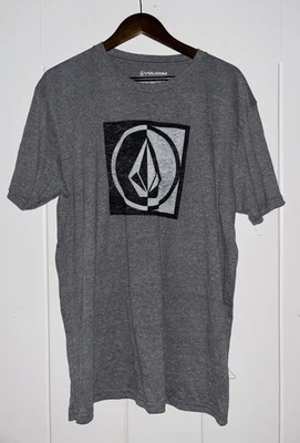 Volcom Short Sleeve Overcast Graphic Gray Stone Logo Short Tee Shirt Men XL - Image 1 of 4