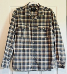 Pendleton Men’s Plaid Long Sleeve Button Up Shirt Cotton Large - Picture 1 of 5