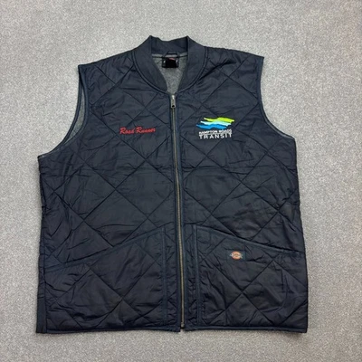 Dickies Jacket Adult Large Blue Puffer Vest Chore Work Wear Gilet Lined Men - Image 1 of 4
