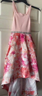 HERMOSO Vestido Floral Rosa Sin Hablas Niños Talla 14 Foto 1 de 4