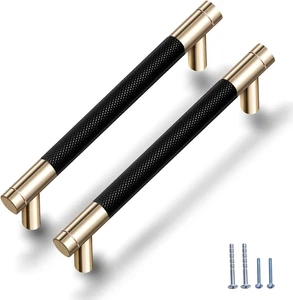 12 Pack 5 Inch 128 Mm Knurled Cabinet Handles Cabinet Pulls Aluminum Handles Knu - Picture 1 of 12