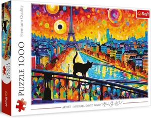 NEW Trefl Jigsaw Puzzle 1000 Pieces Premium Quality Cat in Paris - Picture 1 of 2
