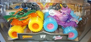 Dragon/ Sparkle Smash Monster Jam 1:64 Truck Two Pack - Picture 1 of 1
