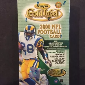 2000 Topps Gold Label HTA Football Factory Sealed Hobby Box - Picture 1 of 1