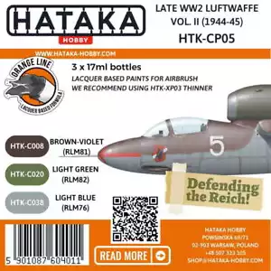 Hataka CP05 - Luftwaffe tardía de la Segunda Guerra Mundial Vol. Juego de pintura II 1944-45 - Imagen 1 de 2