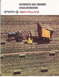 Vintage Sperry New Holland Bale Wagons & Stack Retrievers Farm Brochure 1975 - Bild 1 von 3