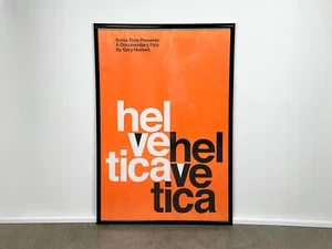 Póster original raro de la película Helvetica 2007 de Gary Hustwit - Imagen 1 de 4