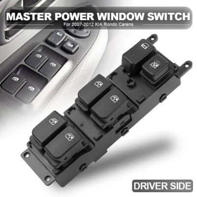Left Side For KIA Rondo Carens 2007-2012 Door Master Main Power Window Switch - Image 1 of 4