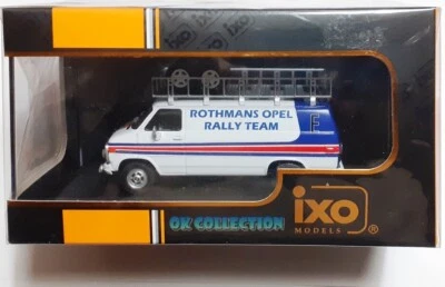 Modello IXO scala 1:43_CHEVROLET VAN G SERIE 1983 Rally Assistance Rothmans Opel - Immagine 1 di 3
