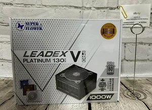 SUPER FLOWER LEADEX V PRO 1000W Platinum Black SF-1000F14TP White Power Supply - Imagen 1 de 10