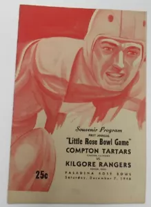 1946 Little Rose Bowl Program Compton College v Kilgore Texas Ex/MT Nice 68896 - Picture 1 of 3