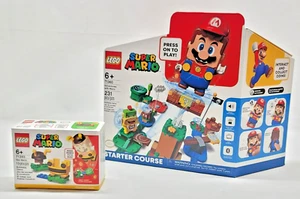 Set of 2 LEGO 71360 & 71393 Adventures w Mario Starter Course & Bee Mario 66677 - Picture 1 of 4