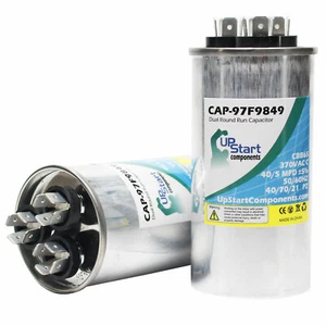 2x 40/5 MFD 370 Volt Dual Rundlauf Kondensator für Carrier 38ckb036330 38en036340 - Bild 1 von 1