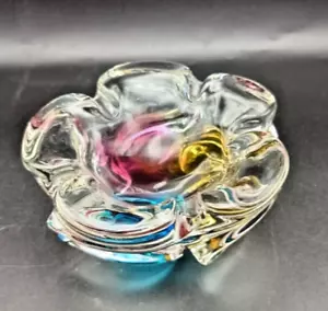 POSACENERE PENTAGONO VINTAGE ITALIANO ARTE MURANO STILE METÀ SECOLO c1965 v/g - Foto 1 di 8
